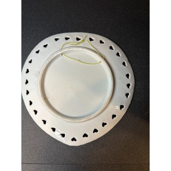 Vintage Michigan Souvenir Heart Rim Plate 7" - Picture 3 of 4